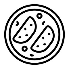 Ratatouille Vector Line Icon Design