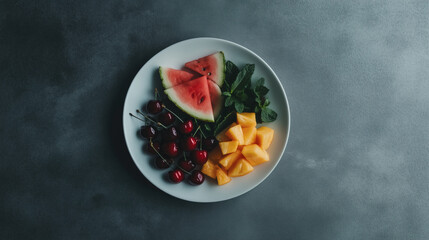 Refreshing summer fruit platter.