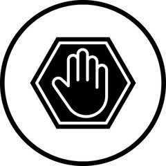 Stop Sign Icon Style