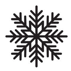 Snowflake Icon for Winter or Christmas Design