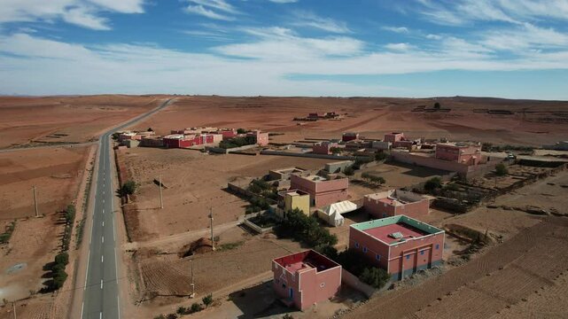 Stunning Aerial View of Afa Inflas Village, Tiznit - January 2024