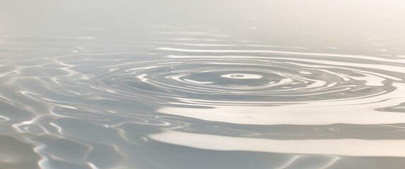 Water rippling on reflective surface image.