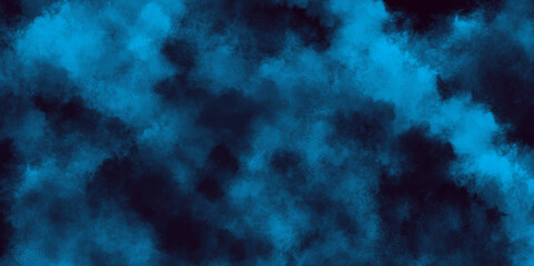 Smoke in the dark blue texture, watercolor background concept design background with smoke, watercolor painted mottled blue background with vintage marbled textured for your creative design.