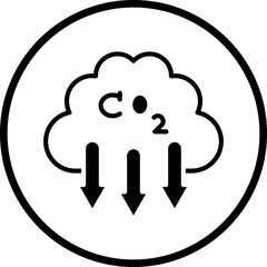 Greenhouse Gases Icon Style