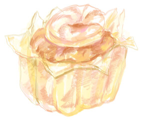 美味しそうな海老シューマイの水彩イラスト