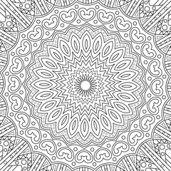 Mandala pattern with line
