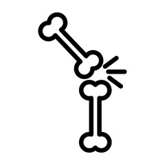 Bones Vector Line Icon Design