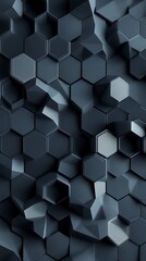 abstract hexagonal 3d pattern glowing futuristic design