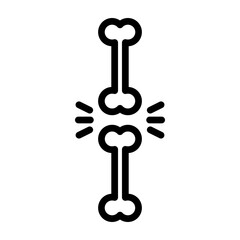 Knee Vector Line Icon Design