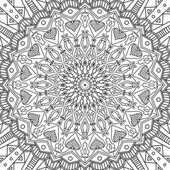Mandala pattern with circles