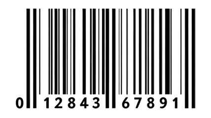 Standard Barcode with Numeric Code: barcode scanner, barcode technology, UPC code, barcode system, product identification.
