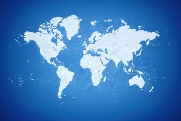 Fototapeta premium World map space blue backgrounds