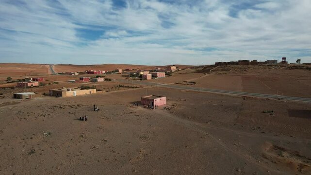 Stunning Aerial View of Afa Inflas Village, Tiznit - January 2024