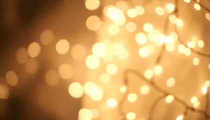 Obraz premium Ethereal Silver & White Fairy Lights Shimmering Background bokeh dreamy winter subtle 