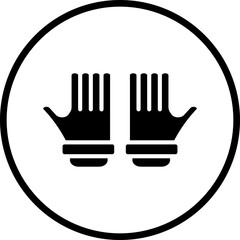 Rugby Gloves Icon Style