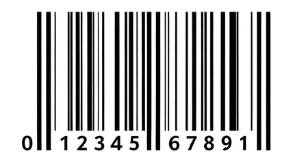 Standard Barcode with Numeric Code: barcode scanner, barcode technology, UPC code, barcode system, product identification.
