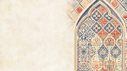 Obraz premium Ornate Archway with Intricate Tilework Design