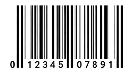 Standard Barcode with Numeric Code: barcode scanner, barcode technology, UPC code, barcode system, product identification.