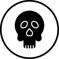 Cute Skull Icon Style