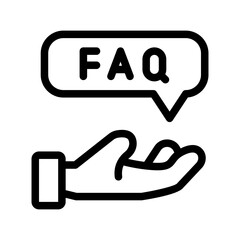 hand faq outline style