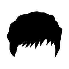  Hand drawn Hairstyle silhouettes