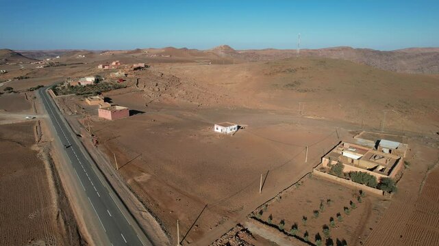 Stunning Aerial View of Afa Inflas Village, Tiznit - January 2024