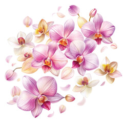 Flower Petals Clipart Watercolor
