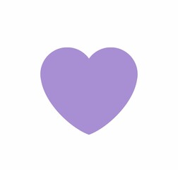 pink heart isolated on white