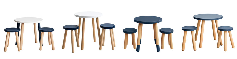 Cozy and Stylish Wooden Furniture Collection for Modern Home Office or Casual Gathering  Minimalist Scandinavian inspired tables