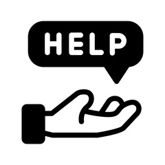 hand help solid style