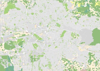 city map illustration of Ankara, Turkey