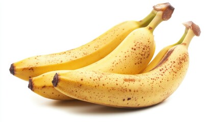 A bunch of ripe, golden bananas with their smooth, yellow skins and natural curves