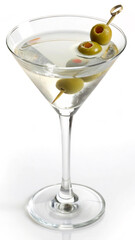 martini with olives