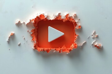 Minimalist Video Player Interface Design Template for Web and Mobile Applications