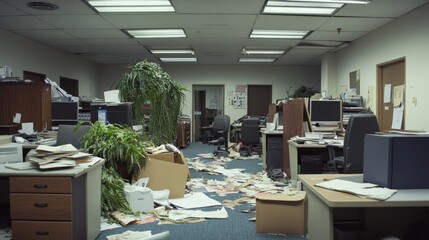 Abandoned Office Space Disorder and Neglect