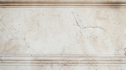Naklejka premium Antique background. Old ancient Roman wallpaper with column. Old plaster concept background. Digital illustration photo style. AI artwork.
