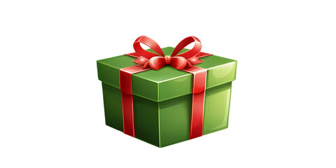 Obraz premium minimalist green winter valentine gift illustration 