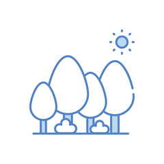 Forest vector icon