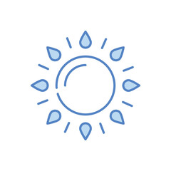 Sun vector icon