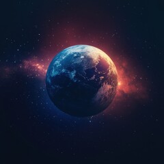 Obraz premium Earth From Space: A Cosmic View of Our Planet