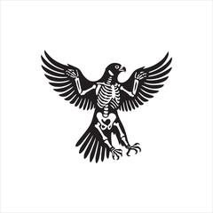 eagle with wings illustration