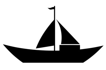 Boat Icon with Basic Shapes
