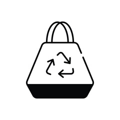 Plastic bag vector icon