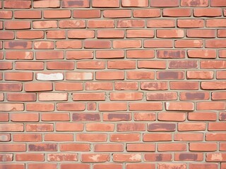 Obraz premium Vintage red brick wall texture with weathered and aged appearance, perfect for adding character to any design project, red, rustic