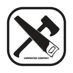 professional carpenter vector logo design