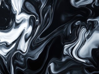 Obraz premium Black and White Painting Close Up