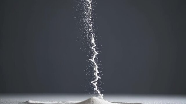 Whipped cream swirls create mesmerizing patterns in kitchen preparation activity