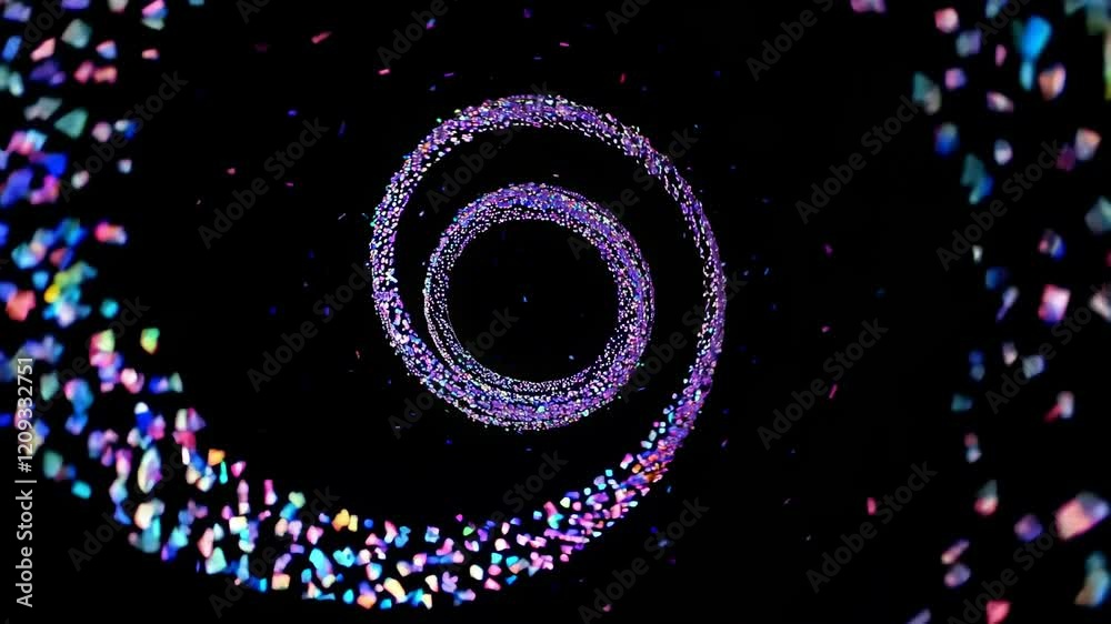 Poster colorful swirling lights create an immersive visual experience in an abstract display of movement an