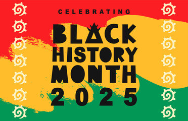 Black History Month 2025 African American Banner