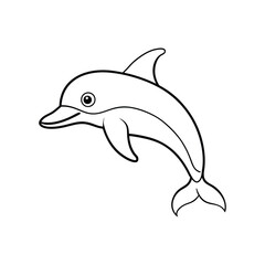 dolphin isolated on white